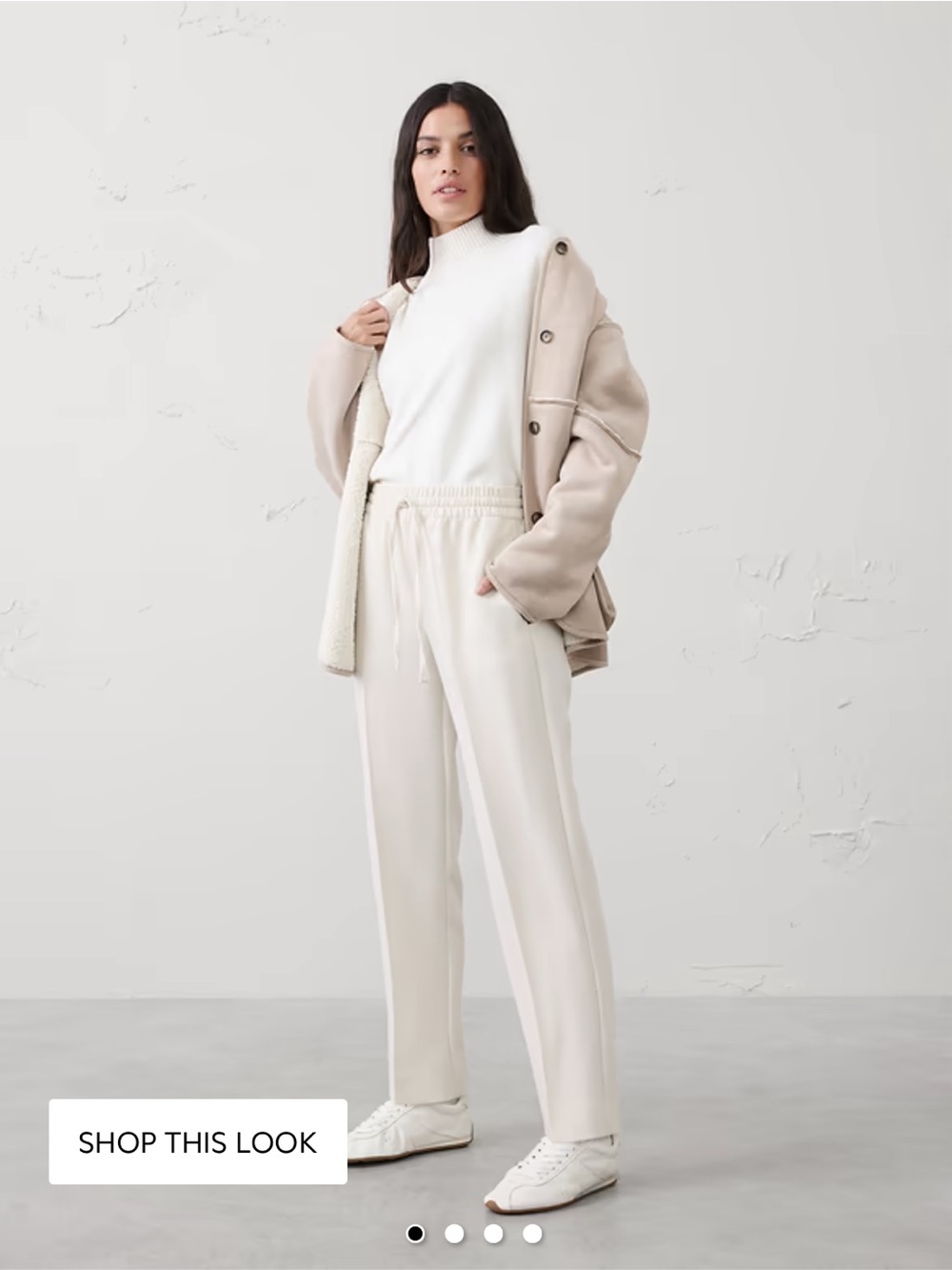 Banana Republic high rise snowy day tapered ankle pull on pant size small